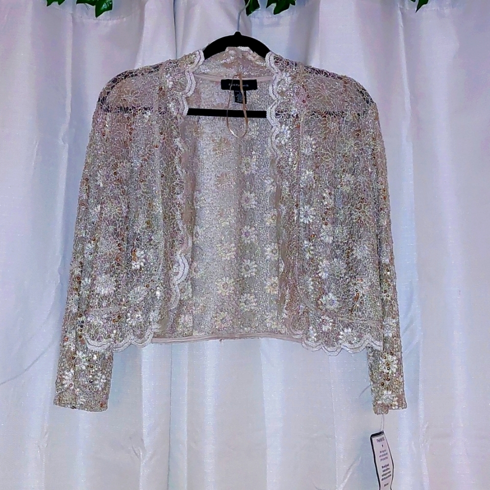 NWT R&M Richard's Elegant Shimmery Sparkly Sequin Shawl